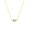 Mini CZ Evil Eye Adjustable Necklace
