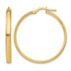 10K Polished Hoop Earrings