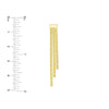 Ascending Triple Snake Chain Earrings