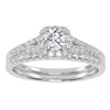 10K 0.50Ct Certified Lab-Grown  Diamond Bridal Set