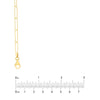 3.6mm Paper Clip Chain with Pear Lobster