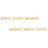 4.75mm Two-Tone Pave Figaro Chain with Lobster Lock