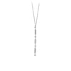 Mini Bars and Diamond Bezels Lariat Necklace