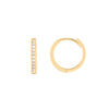Reversible CZ Mini Hoop Earrings