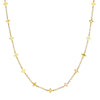 Mixed Star Station Curb Chain Necklace