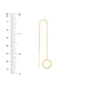 Open Disc Threader Earrings