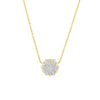 Diamond Pave Hexagon Pendant Necklace