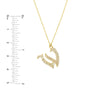 Diamond Gothic 'W' Necklace