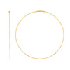60mm Endless Wire Hoop Earrings