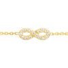 Mini CZ Infinity Adjustable Bracelet