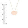 Engravable Disc Plate Adj. Necklace