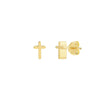 Cross Profile Stud Earrings
