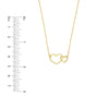 Interlocked Open Hearts Necklace