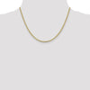 10K 2.4mm Flat Anchor Chain Anklet