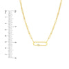 Diamond Paper Clip Necklace