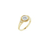 14K Yellow 6.5 mm Round Engagement Ring Mounting