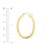 35mm Square Tube D/C Finish Oval Hoop