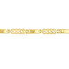 Polished and Diamond-Cut Bar Bracelet