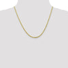 10K 2.75mm Diamond-Cut Lightweight Rope Chain