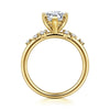 14K Yellow Gold Pear Shape Diamond Engagement Ring