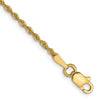 14K 1.6mm Solid Regular Rope Chain