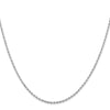 10K White Gold 1.75mm Diamond-Cut Rope Chain