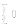 20mm Oblong Polished Mini Hoops