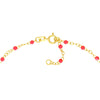 Neon Pink Enamel Bead Piatto Chain