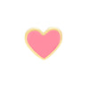 Pink Enamel Heart Baby Stud Earrings