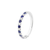 Sapphire &amp; Diamond Stackable Band