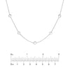 Sterling Silver Flat Bead Necklace