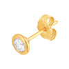 1/4tcw Round Diamond Martini Bezel Stud Earrings