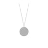Engravable Disc Pendant Necklace