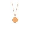 Engravable Disc Pendant Necklace