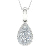 14K 1.13Ct Certified Lab Grown Diamond Pendant