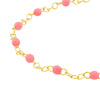 Baby Pink Enamel Bead Piatto Chain
