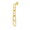 Interlocking Diamond Radiant Link Earrings