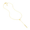 Disc and Bar Lariat Necklace