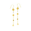 Hammered Forzentina and Disc Drop Earrings