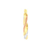 Tri-Color Twisted Hoop Earrings