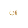 Herringbone Textured Hoop Earrings