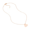 Engravable Heart Plate Adj. Necklace