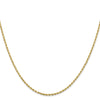 14K 1.5mm Diamond-Cut Rope Chain Anklet