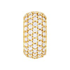 5 Row Pave Diamond Paper Clip Huggies (7/8tcw)