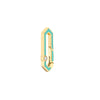 Diamond Bezel Turq Enamel Hexagon Push Lock
