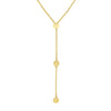 Mini Disc Lariat Adjustable Necklace