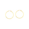 2 x 40mm Square Hoop Earrings