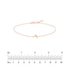 Plated Sterling Silver Mini CZ Dolphin Bracelet