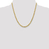 14K 4.5mm Diamond-Cut Rope Chain