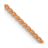 14K Rose Gold 1.2mm Spiga Chain